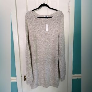 NWT Old Navy Cozy Gray Knit Sweater dress
